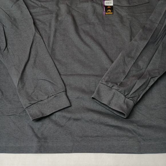 2 Brahma L/S Work T-Shirt Men's 2XLT 50-52 Gray Pocket Tee - Picture 3 of 9